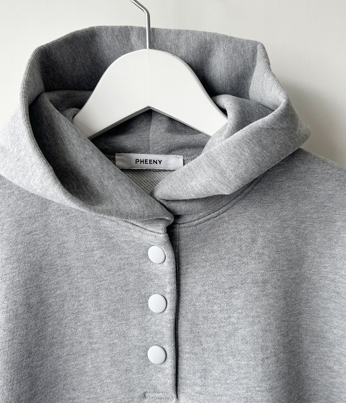 PHEENY/ATHLEISURE FRENCH TERRY HOODIE(GRAY)