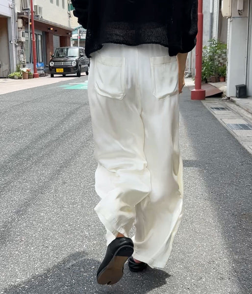 nowos/WHITE PANTS(WHITE)
