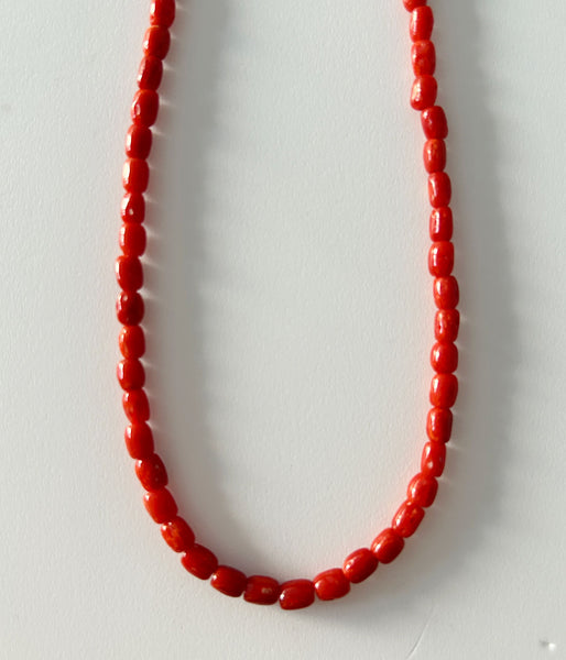R.ALAGAN/SHORT CORAL NECKLACE