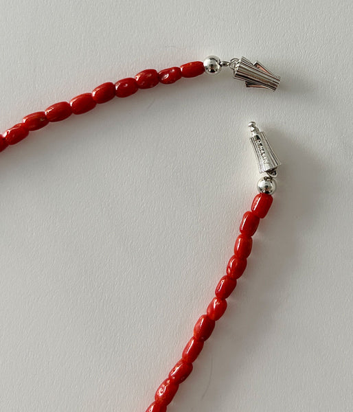 R.ALAGAN/SHORT CORAL NECKLACE