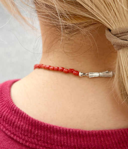 R.ALAGAN/SHORT CORAL NECKLACE