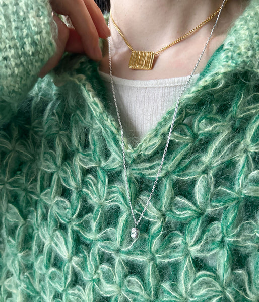 R.ALAGAN/BABY SILVER PEARL NECKLACE