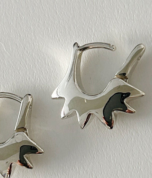 R.ALAGAN/TINY SUN HOOPS(SILVER)