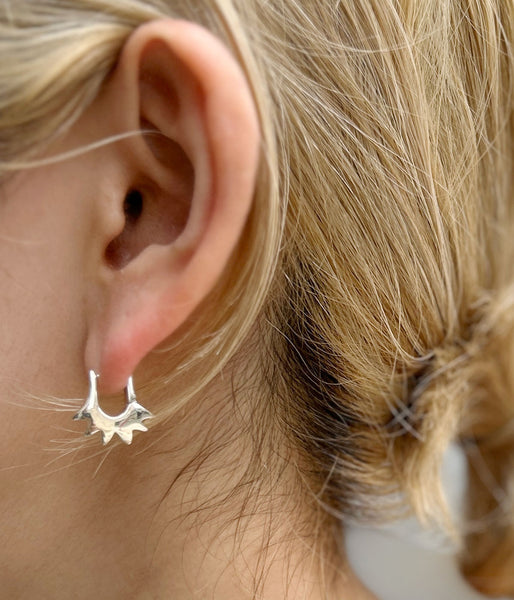 R.ALAGAN/TINY SUN HOOPS(SILVER)