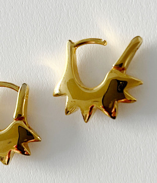 R.ALAGAN/TINY SUN HOOPS(GOLD)