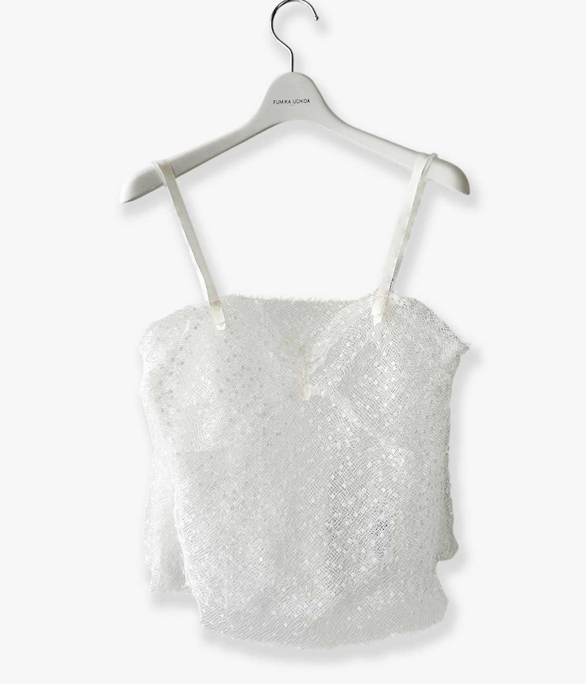 FUMIKA_UCHIDA/DOTS EMB.TULLE CAMISOLE(OFFWHITE)