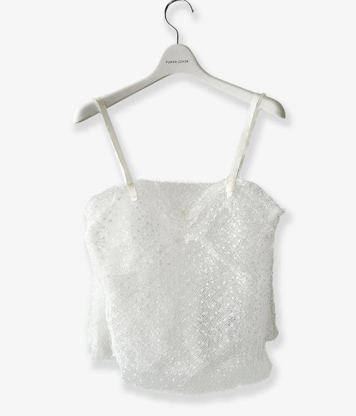 FUMIKA_UCHIDA/DOTS EMB.TULLE CAMISOLE(OFFWHITE)