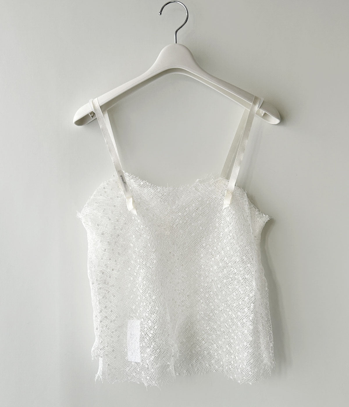 FUMIKA_UCHIDA/DOTS EMB.TULLE CAMISOLE(OFFWHITE)