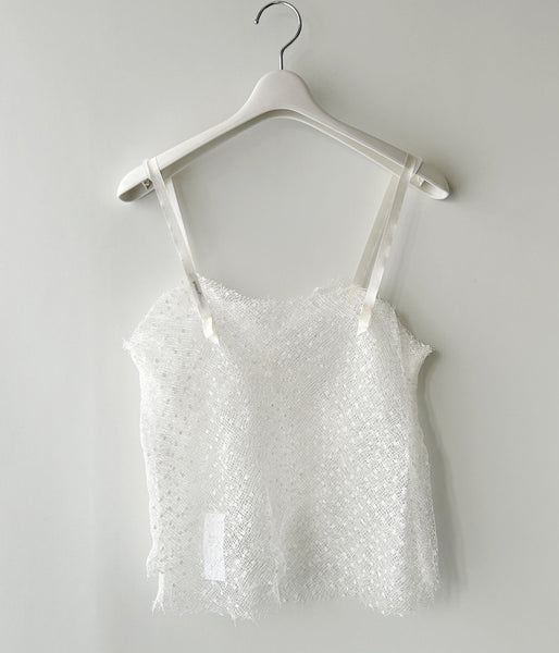 FUMIKA_UCHIDA/DOTS EMB.TULLE CAMISOLE(OFFWHITE)