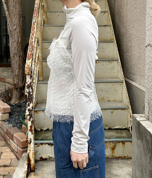 FUMIKA_UCHIDA/DOTS EMB.TULLE CAMISOLE(OFFWHITE)