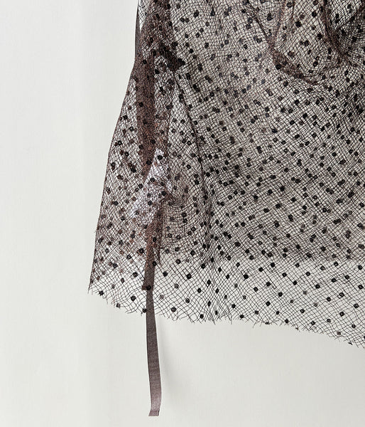 FUMIKA_UCHIDA/DOTS EMB.TULLE BIB TOP(COPPER)