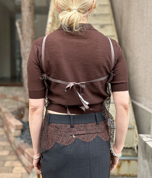 FUMIKA_UCHIDA/DOTS EMB.TULLE BIB TOP(COPPER)