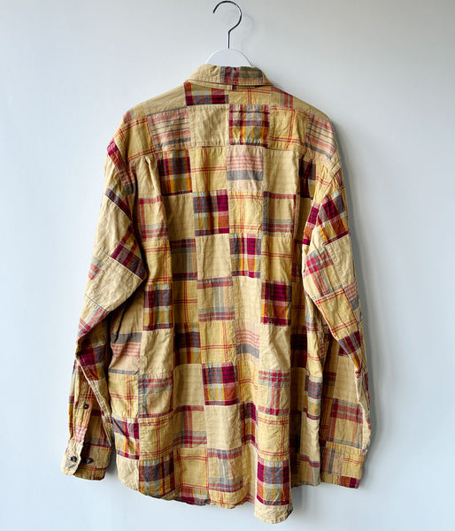 nowos/PATCHWORK SHIRT(BEIGE)
