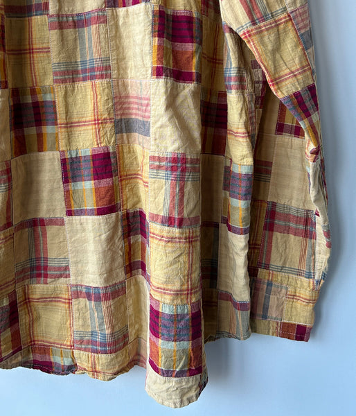 nowos/PATCHWORK SHIRT(BEIGE)