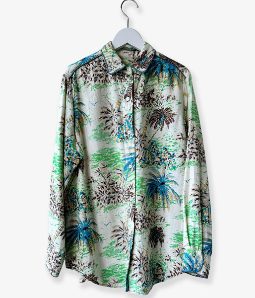 nowos/PRINTED SHIRT(IVORY)