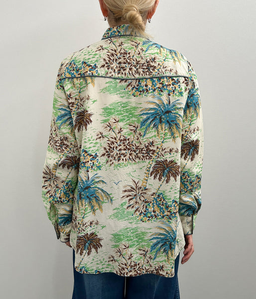 nowos/PRINTED SHIRT(IVORY)