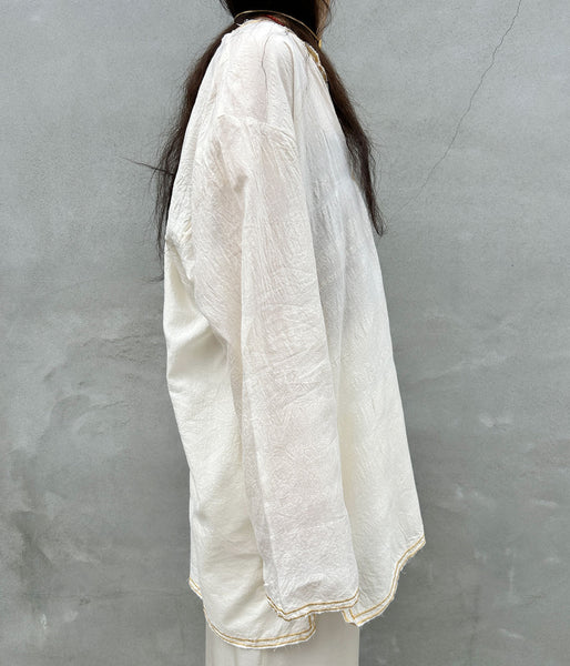 nowos/EMBROIDERD BLOUSE(WHITE)