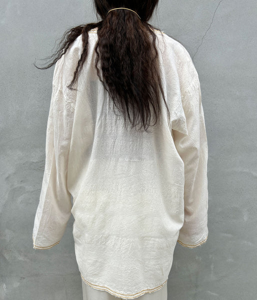 nowos/EMBROIDERD BLOUSE(WHITE)