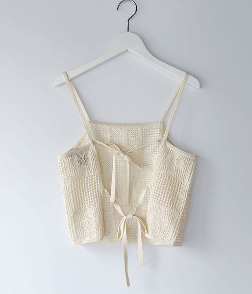 PHEENY/COTTON LACE STITCH CAMISOLE(IVORY)