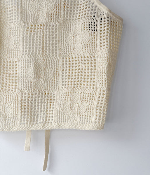 PHEENY/COTTON LACE STITCH CAMISOLE(IVORY)