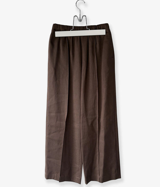 PHEENY/KERSEY GATHERED PANTS(BROWN)