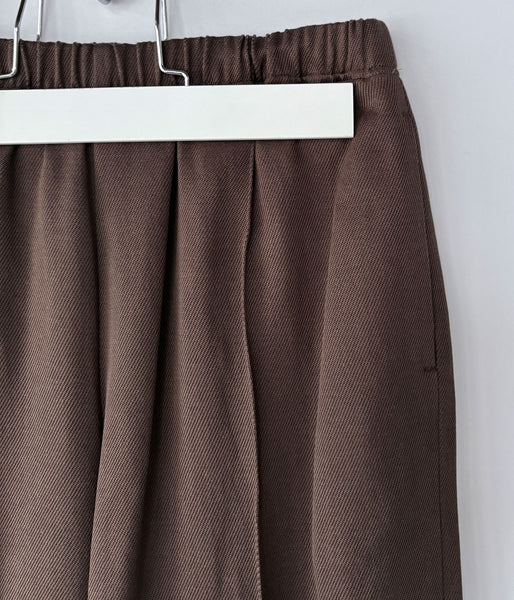 PHEENY/KERSEY GATHERED PANTS(BROWN)