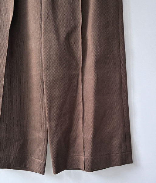 PHEENY/KERSEY GATHERED PANTS(BROWN)