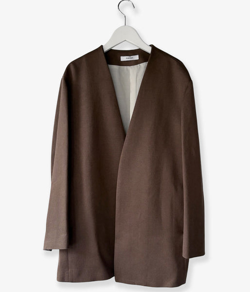 PHEENY/KERSEY MINIMAL JACKET(BROWN)