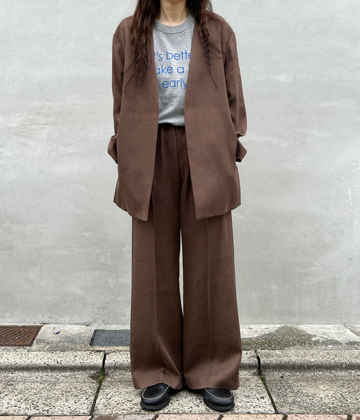 PHEENY/KERSEY GATHERED PANTS(BROWN)