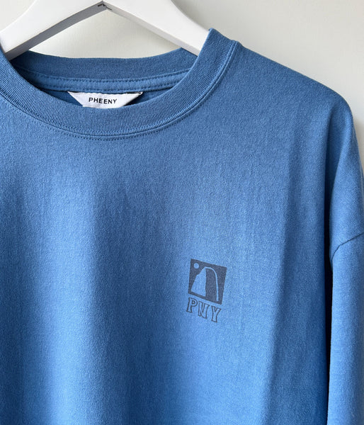 PHEENY/PRINTED L/S TEE"JOURNEY"(BLUE)
