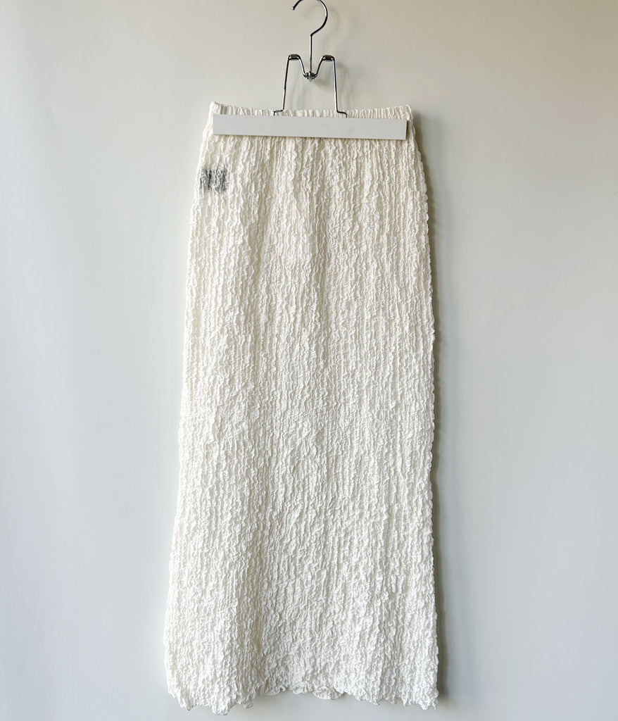 PHEENY/SHRINK LACE FRILL SKIRT(IVORY)