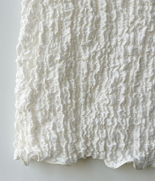 PHEENY/SHRINK LACE FRILL SKIRT(IVORY)