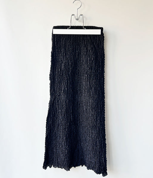 PHEENY/SHRINK LACE FRILL SKIRT(BLACK)