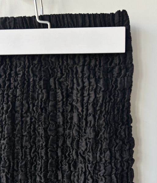 PHEENY/SHRINK LACE FRILL SKIRT(BLACK)