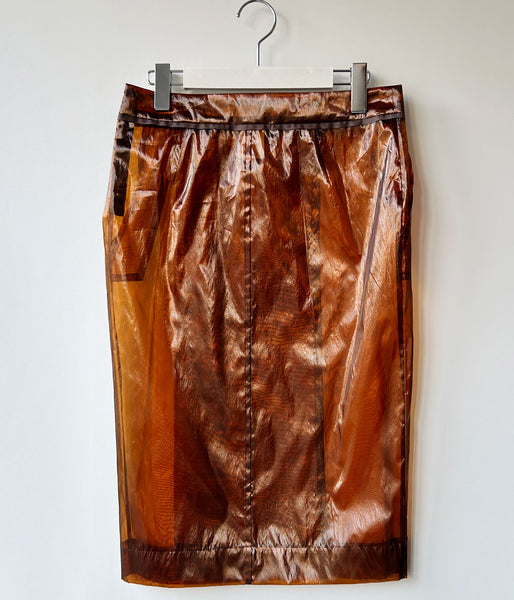FUMIKA_UCHIDA/FILM MIDI SKIRT(AMBER)