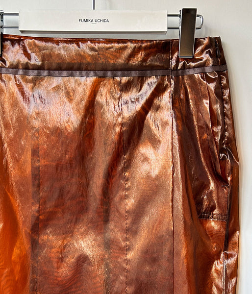 FUMIKA_UCHIDA/FILM MIDI SKIRT(AMBER)