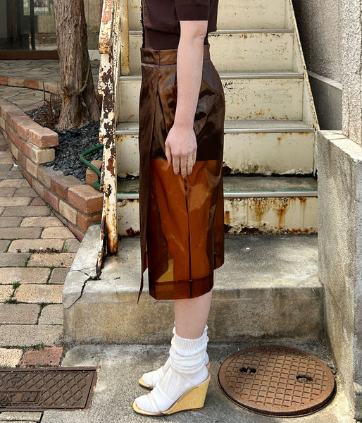 FUMIKA_UCHIDA/FILM MIDI SKIRT(AMBER)