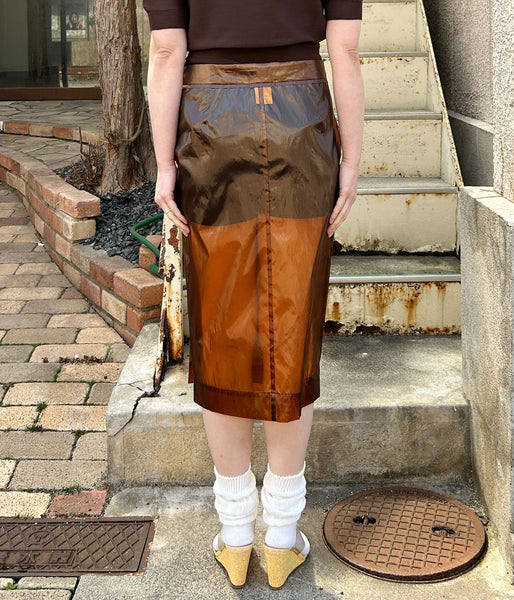 FUMIKA_UCHIDA/FILM MIDI SKIRT(AMBER)