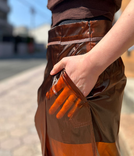 FUMIKA_UCHIDA/FILM MIDI SKIRT(AMBER)