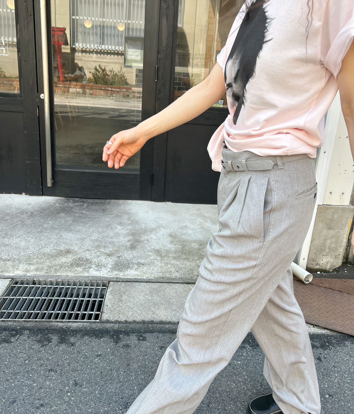 FUMIKA_UCHIDA フミカウチダ　サーマル　グレー FUMIKA UCHIDA / KNITTED CREW-NECK CARDIGAN / LIGHT GREY – 601