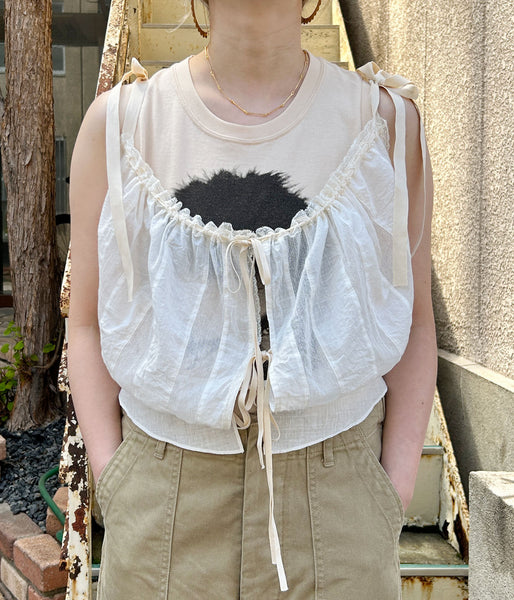 nowos/LACE CAMISOLE(WHITE)