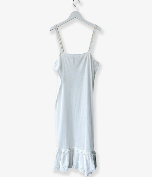 nowos/TULLE LACE DRESS(WHITE)