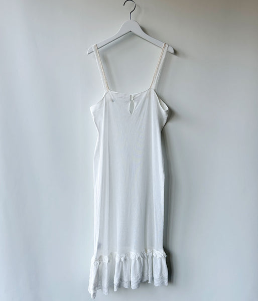 nowos/TULLE LACE DRESS(WHITE)