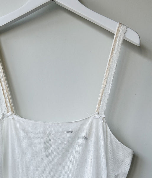 nowos/TULLE LACE DRESS(WHITE)