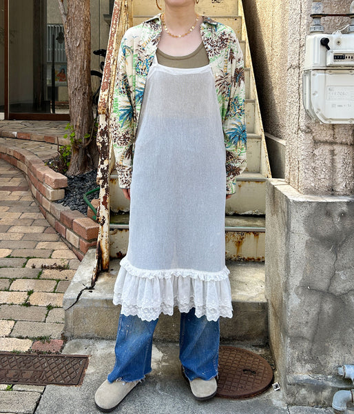 nowos/TULLE LACE DRESS(WHITE)