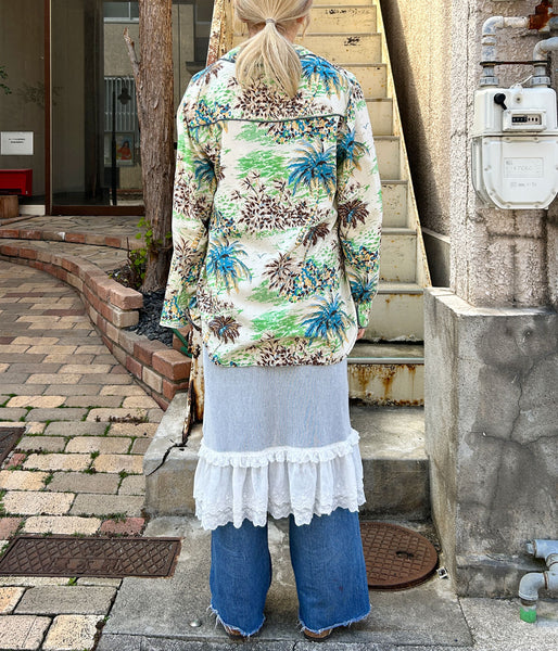 nowos/TULLE LACE DRESS(WHITE)
