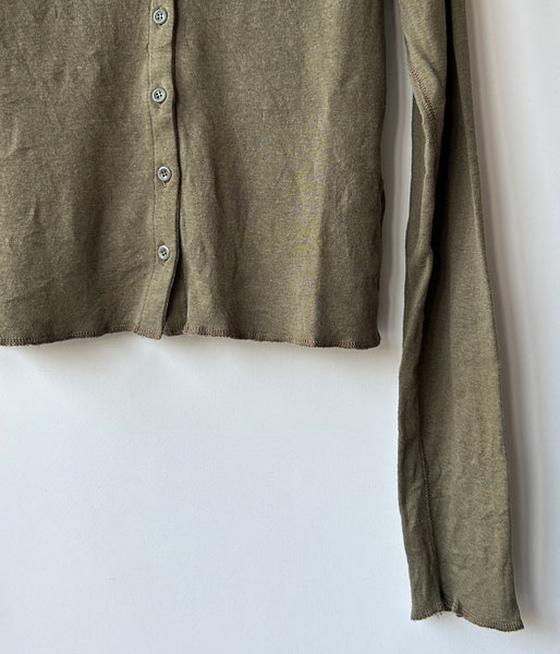 nowos/V NECK CARDIGAN(KHAKI)