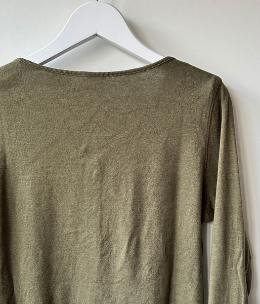 nowos/V NECK CARDIGAN(KHAKI)