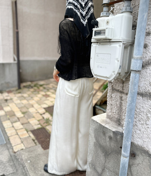nowos/BOAT NECK TOP(BLACK)