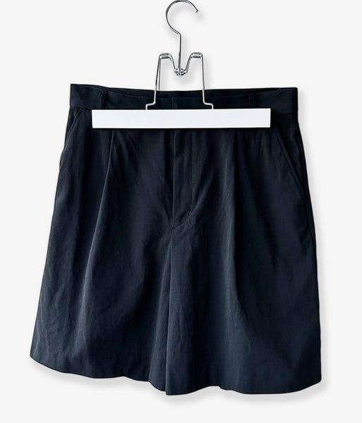 nowos/TUCK HALF PANTS(BLACK)